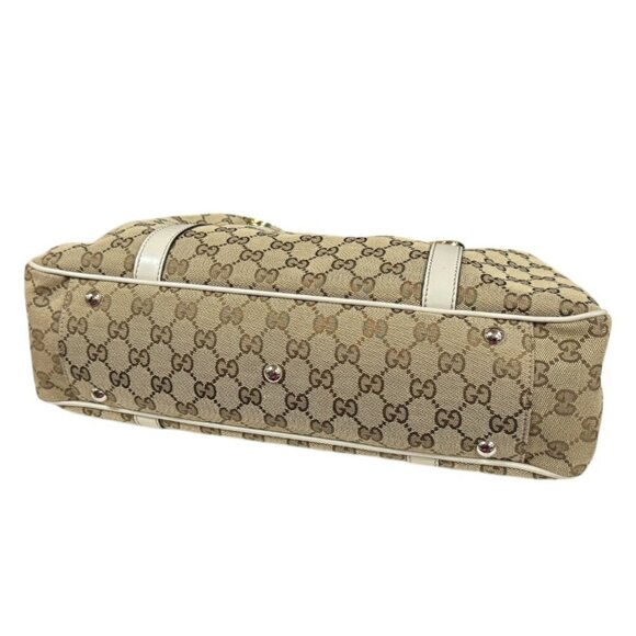 GUCCI Cream Canvas Tote Bag - Picture 4 of 11